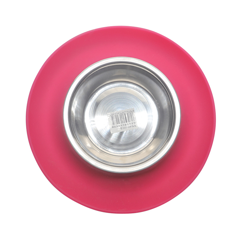 環(huán)保硅膠碗紅綠兩色，可供中小型寵物使用